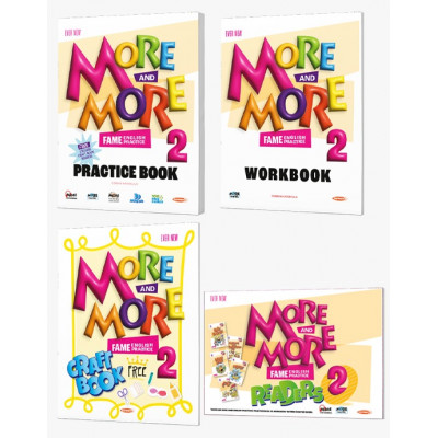 2 MORE&MORE PRACTICE BOOK & WORKBOOK & READERS & CRAFT BOOK (4 LÜ SET)