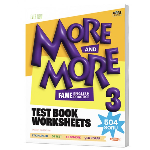 3 MORE&MORE WORKSHEETS TEST BOOK